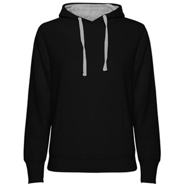 Sweat Senhora com capuz bicolor 280 g/m²